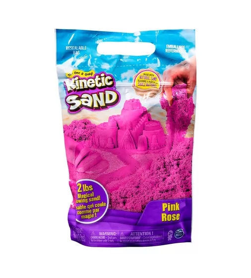 Пісок для дитячої творчості - Kinetic Sand Colour (рожевий, 907 g) - 71453Pi_1.jpg - № 1