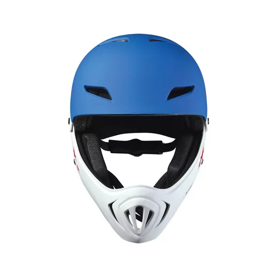 Защитный гоночный шлем MICRO - Бело-голубой (50-54 cm)