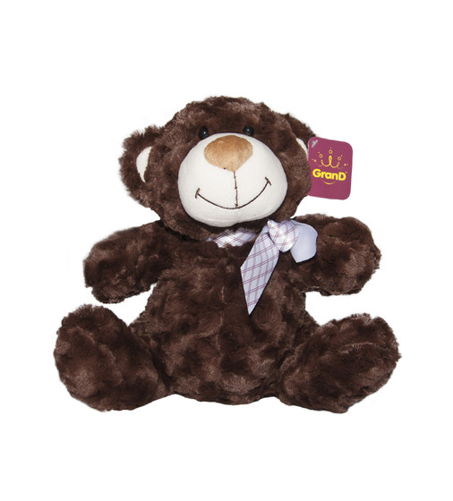 М'яка Іграшка - Ведмідь коричневий з бантом (33 См) - 3302GMU_1.jpg - № 1