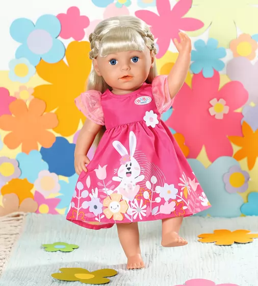 Одежда для куклы Baby Born - Платье с цветами - 832639_3.jpg - № 3