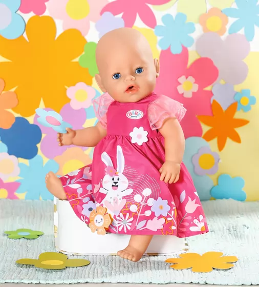 Одежда для куклы Baby Born - Платье с цветами - 832639_5.jpg - № 5
