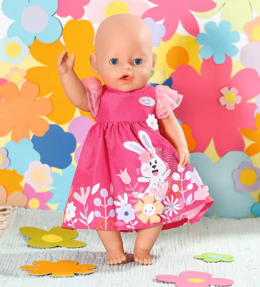 Одежда для куклы Baby Born - Платье с цветами - 832639_6.jpg - № 6