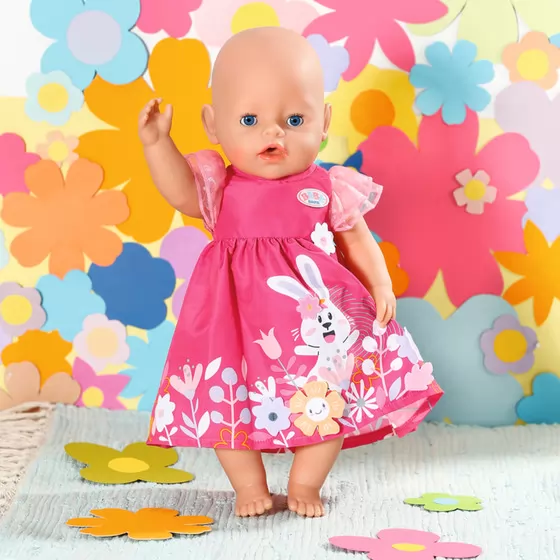Одежда для куклы Baby Born - Платье с цветами