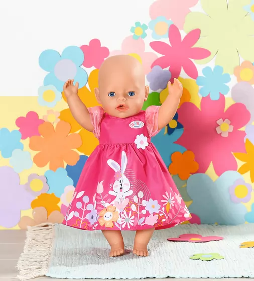 Одежда для куклы Baby Born - Платье с цветами - 832639_4.jpg - № 4