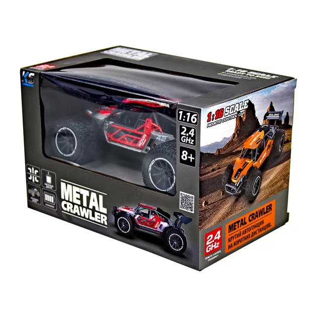 Автомобіль Metal Crawler з р/к – Nova (сіро-червоний, 1:16)