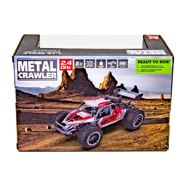 Автомобіль Metal Crawler з р/к – Nova (сіро-червоний, 1:16)