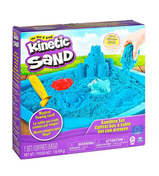 Набор Песка Для Творчества - Kinetic Sand Замок Из Песка (Голубой) - 71402B_1.jpg - № 1