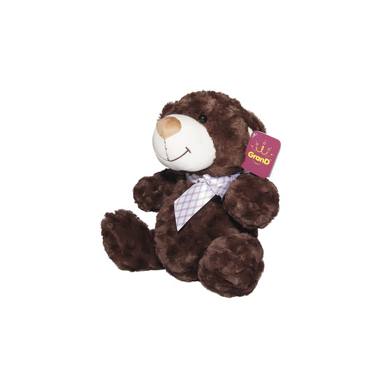 М'яка Іграшка - Ведмідь коричневий з бантом (25 См)