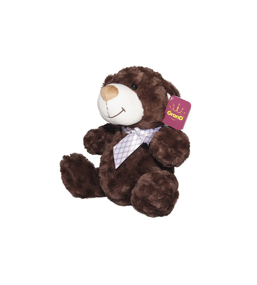 М'яка Іграшка - Ведмідь коричневий з бантом (25 См) - 2502GMU_2.jpg - № 2