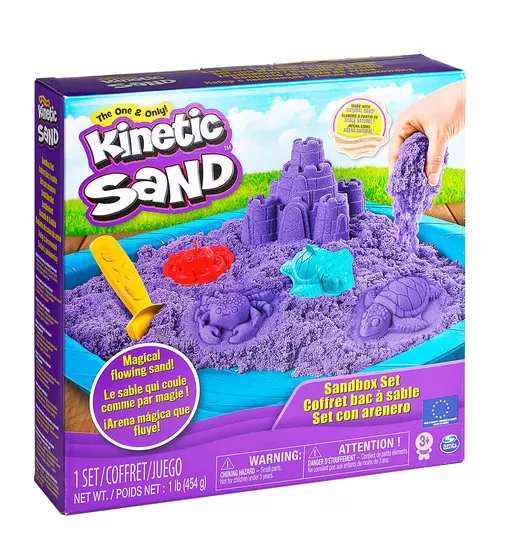 Набор Песка Для Творчества - Kinetic Sand Замок Из Песка (Фиолетовый) - 71402P_1.jpg - № 1