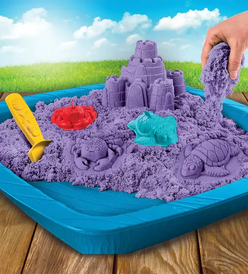 Набор Песка Для Творчества - Kinetic Sand Замок Из Песка (Фиолетовый) - 71402P_7.jpg - № 7
