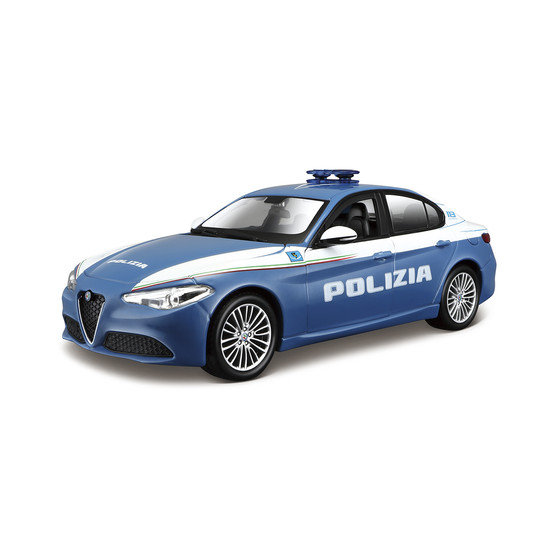 Автомодель - Alfa Romeo Giulia Polizia (Синій, 1:24)
