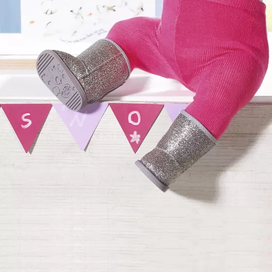 Обувь Для Куклы Baby Born - Серебристые Сапожки