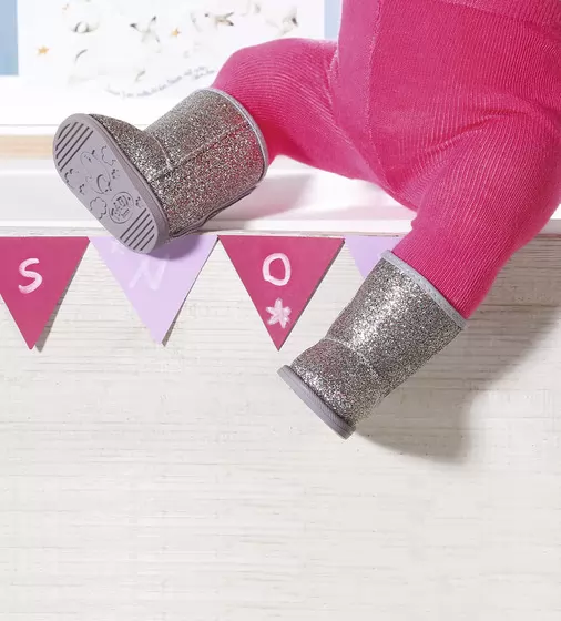 Обувь Для Куклы Baby Born - Серебристые Сапожки - 824573-1_4.jpg - № 4