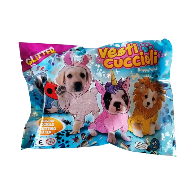 Стретч-игрушка в виде животного Dress your puppy S1 &ndash; Щенок в блестящем костюмчике