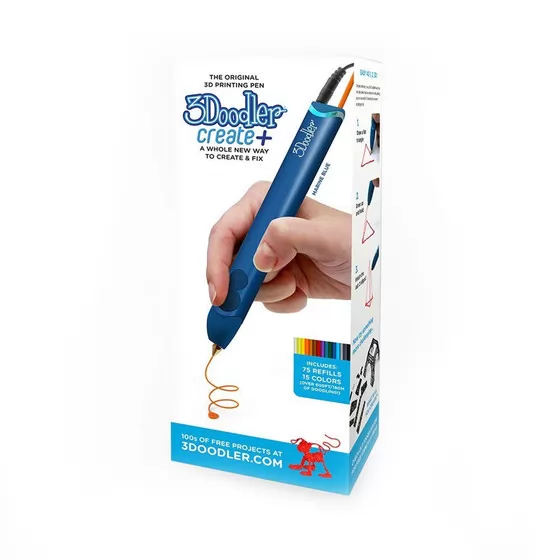 3D-Ручка 3Doodler Create Plus  Для Профессионального Использования - Синяя