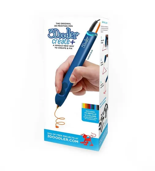 3D-Ручка 3Doodler Create Plus  Для Профессионального Использования - Синяя - 8CPSBEEU3E_2.jpg - № 2