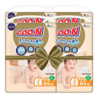 Підгузки GOO.N Premium Soft для дітей (розмір 3(M), 7-12 kg, 256 шт)