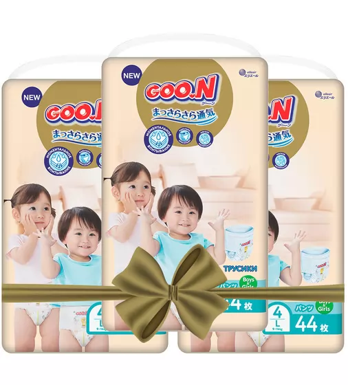 Трусики-подгузники GOO.N Premium Soft для детей (L, 9-14 kg, 132 шт) - 863228-3_1.jpg - № 1