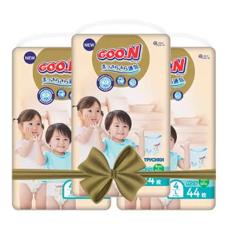 Трусики-підгузки GOO.N Premium Soft для дітей (розмір 4(L), 9-14 kg,132 шт)