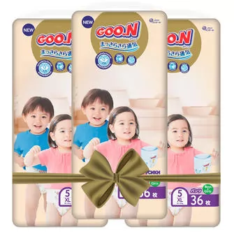 Трусики-підгузки GOO.N Premium Soft для дітей (розмір 5(XL), 12-17 kg, 108 шт)