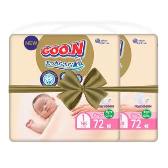 Підгузки GOO.N Premium Soft для новонароджених (розмір 1(NB), до 5 kg, 144 шт)