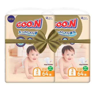 Підгузки GOO.N Premium Soft для дітей (розмір 3(M), 7-12 kg, 128 шт)