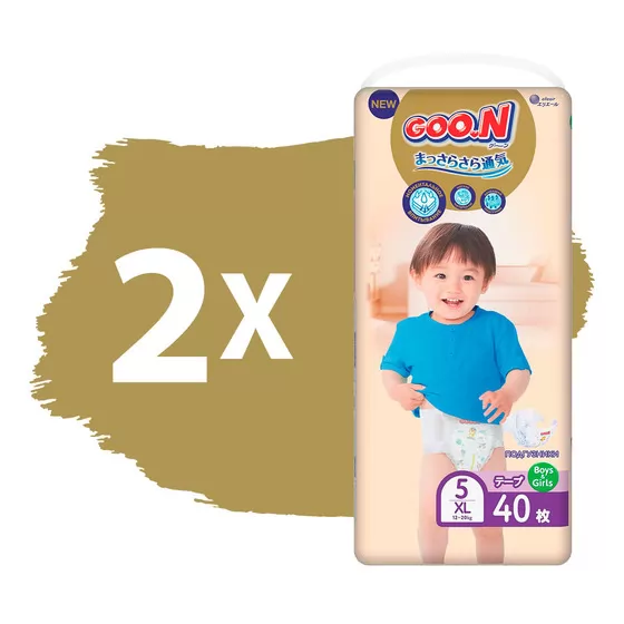 Підгузки GOO.N Premium Soft для дітей (XL, 12-20 kg, 80 шт)