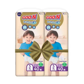 Підгузки GOO.N Premium Soft для дітей (розмір 5(XL), 12-20 kg, 80 шт)