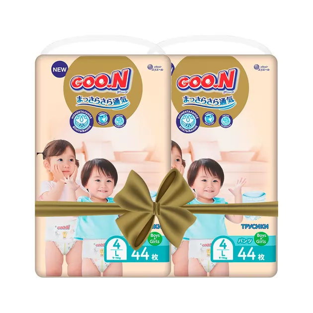 Трусики-підгузники GOO.N Premium Soft для дітей (розмір 4(L), 9-14 kg, 88 шт)