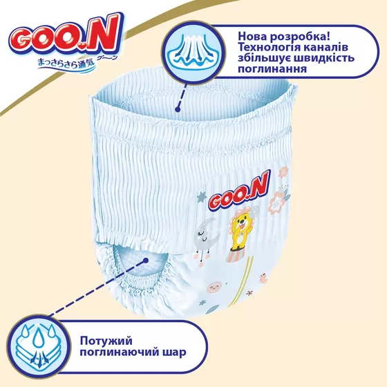 Трусики-подгузники GOO.N Premium Soft для детей  (L, 9-14 kg, 88 шт)