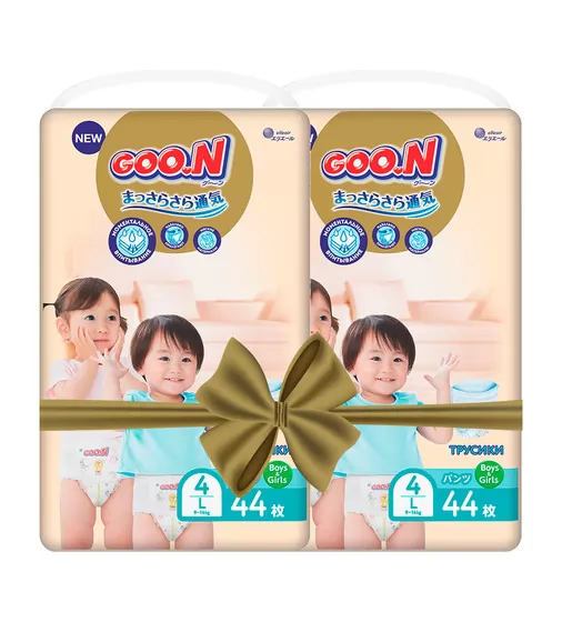 Трусики-подгузники GOO.N Premium Soft для детей  (L, 9-14 kg, 88 шт) - 863228-2_1.jpg - № 1