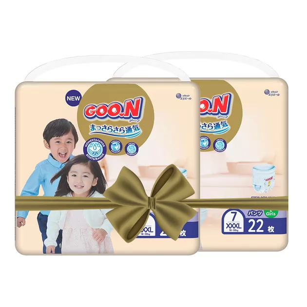 Трусики-підгузки GOO.N Premium Soft для дітей (розмір 7(3XL), 18-30 kg, 44 шт)