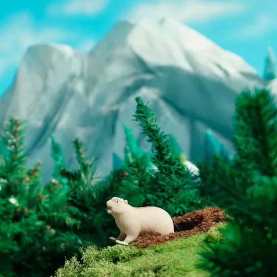 Стретч-іграшка у вигляді тварини – Повелителі гір (12 шт., в дисплеї)