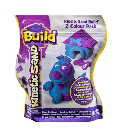 Пісок Для Дитячої Творчості - Kinetic Sand Build блакитний і фіолетовий - 71428BP_3.jpg - № 3