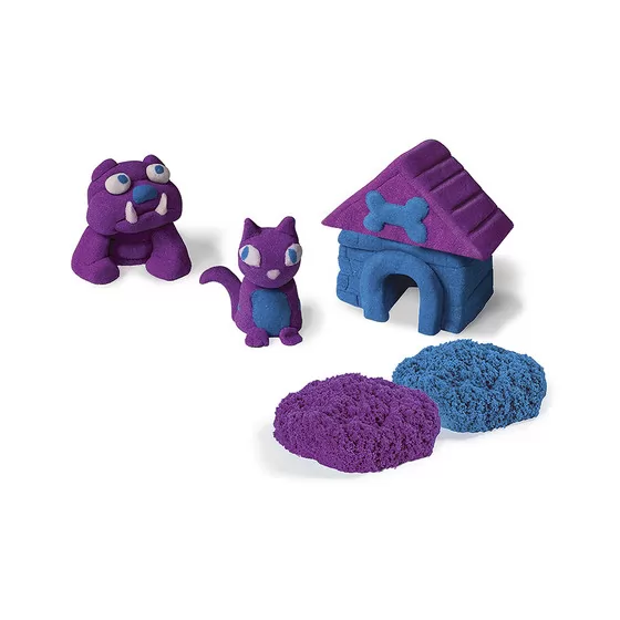 Пісок Для Дитячої Творчості - Kinetic Sand Build блакитний і фіолетовий