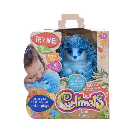 Интерактивная игрушка Curlimals – Барсук Блу
