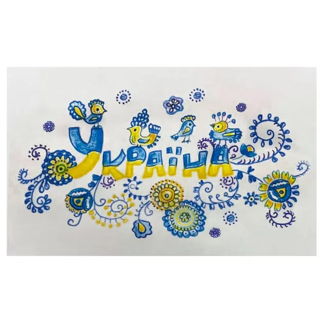 Патріотична футболка колекції Україна", S/M унісекс оверсайз, біла"