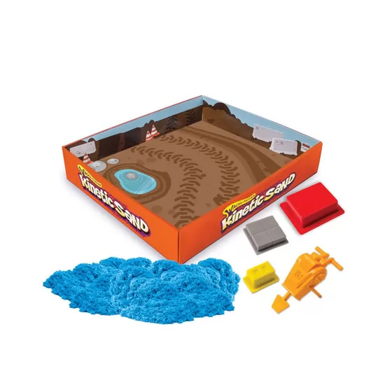Набор Песка Для Творчества - Kinetic Sand Construction Zone (Голубой)