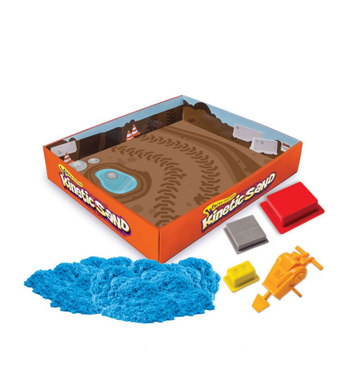 Пісок Для Дитячої Творчості - Kinetic Sand Construction Zone (Блакитний) - 71417-2_3.jpg - № 3
