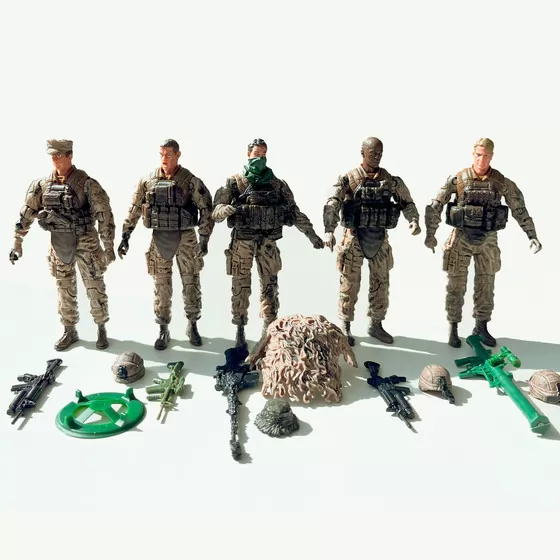 Игровой набор фигурок солдат ELITE FORCE  — РАЗВЕДКА (5 фигурок, аксесс.)