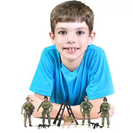 Игровой набор фигурок солдат ELITE FORCE — РЕЙНДЖЕРЫ (5 фигурок, аксесс.)