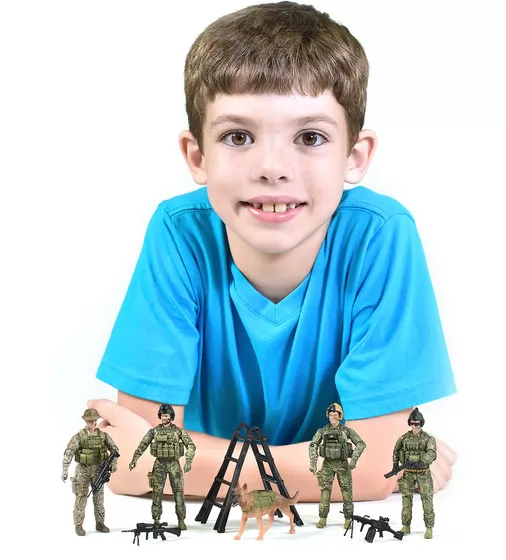 Игровой набор фигурок солдат ELITE FORCE — РЕЙНДЖЕРЫ (5 фигурок, аксесс.) - 101855_4.jpg - № 4