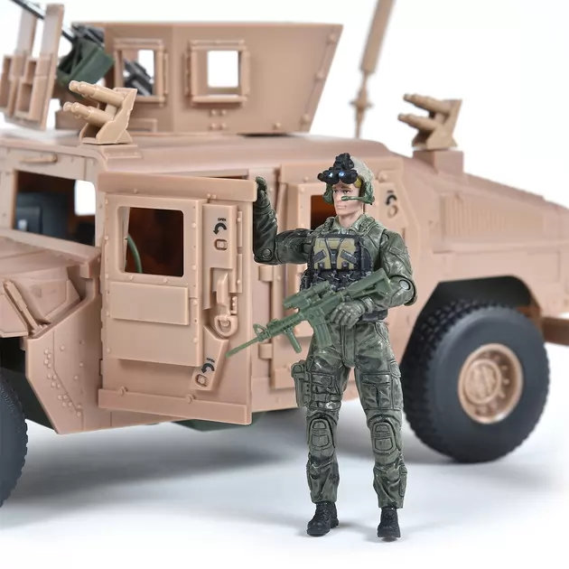 Игровой набор ELITE FORCE &mdash; БРОНЕАВТОМОБИЛЬ HUMVEE M1114 (машина, фигурка, аксесс.)