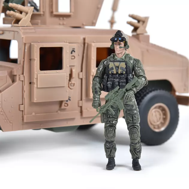 Игровой набор ELITE FORCE &mdash; БРОНЕАВТОМОБИЛЬ HUMVEE M1114 (машина, фигурка, аксесс.)