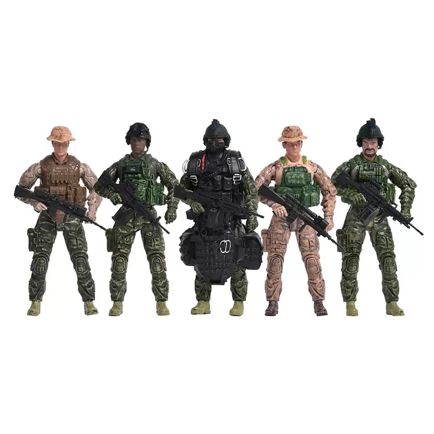 Ігровий набір фігурок солдатів ELITE FORCE  &mdash; МОРСЬКІ КОТИКИ (5 фігурок, аксес.)