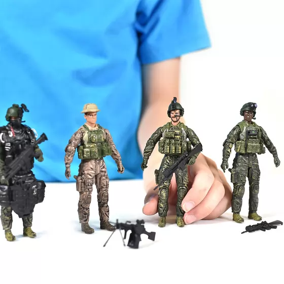 Игровой набор фигурок солдат ELITE FORCE  — МОРСКИЕ КОТИКИ (5 фигурок, аксесс.)