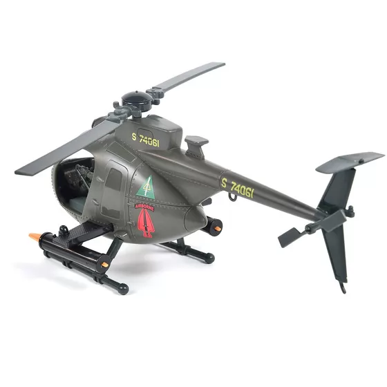 Игровой набор ELITE FORCE —МНОГОФУНКЦИОНАЛЬНЫЙ ВЕРТОЛЕТ MH-6  (вертолет, мотоцикл, фигурки, аксесс.)