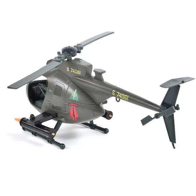 Ігровий набір ELITE FORCE &mdash; БАГАТОЦІЛЬОВИЙ ГВИНТОКРИЛ MH-6 (гвинтокрил, мотоцикл, фігурки, аксес.)