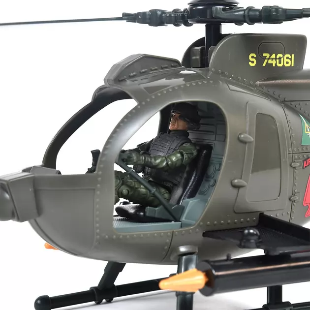 Ігровий набір ELITE FORCE &mdash; БАГАТОЦІЛЬОВИЙ ГВИНТОКРИЛ MH-6 (гвинтокрил, мотоцикл, фігурки, аксес.)
